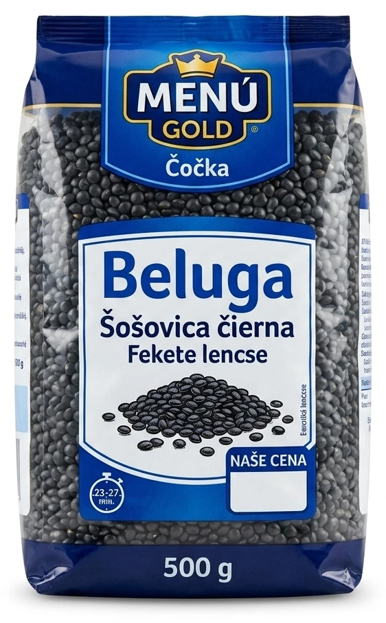 Menu Gold Čočka beluga