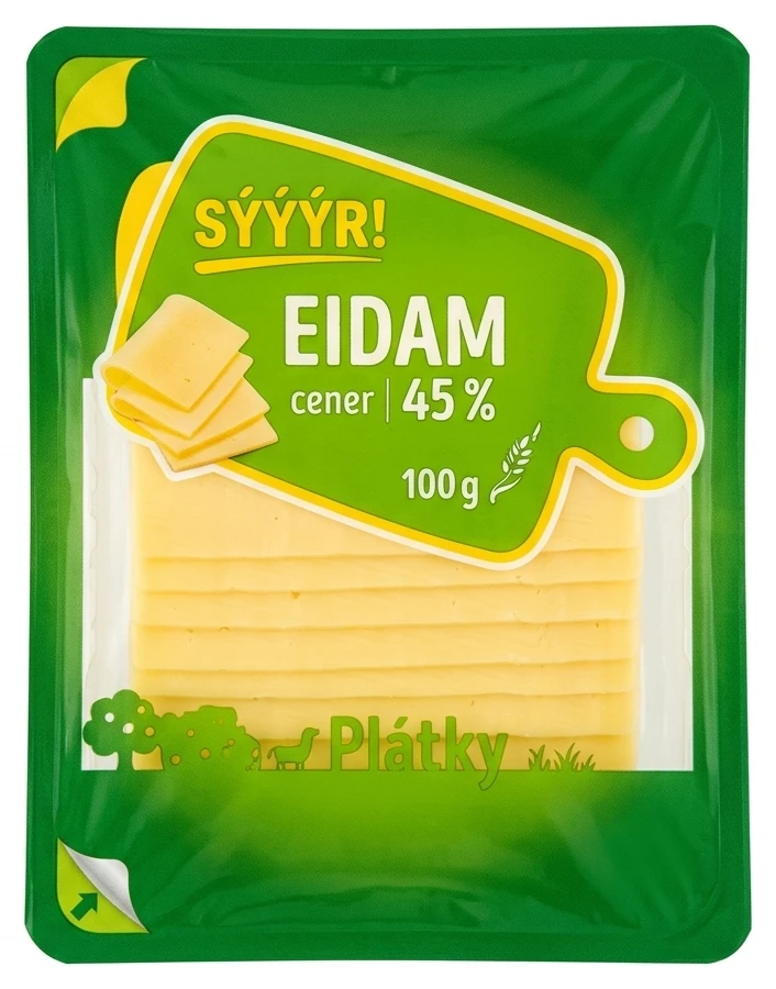 Sýýr Eidam 45% Plátky