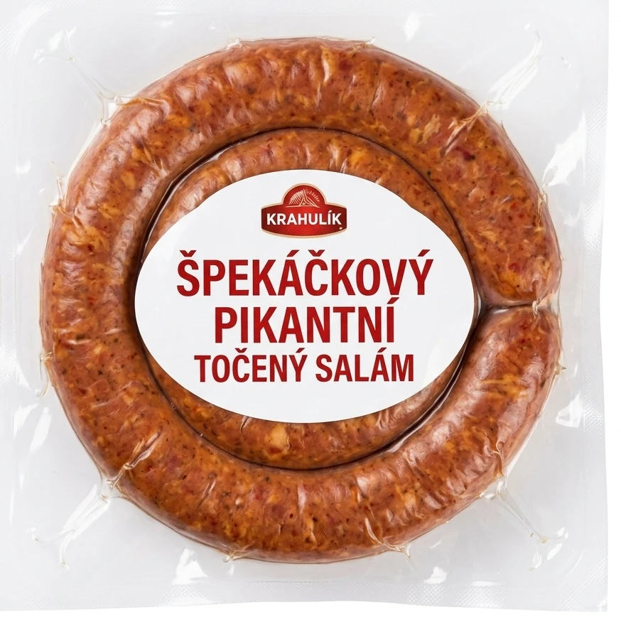 Špekáčkový pikantní točený salám