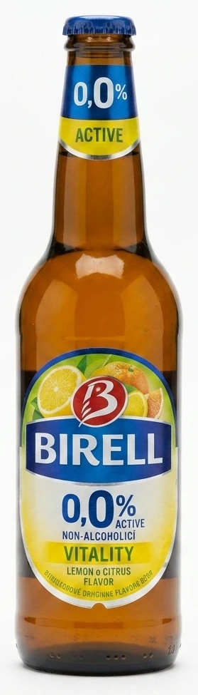 Birell 0,0% Active nealkoholické pivo ochucené vybrané druhy