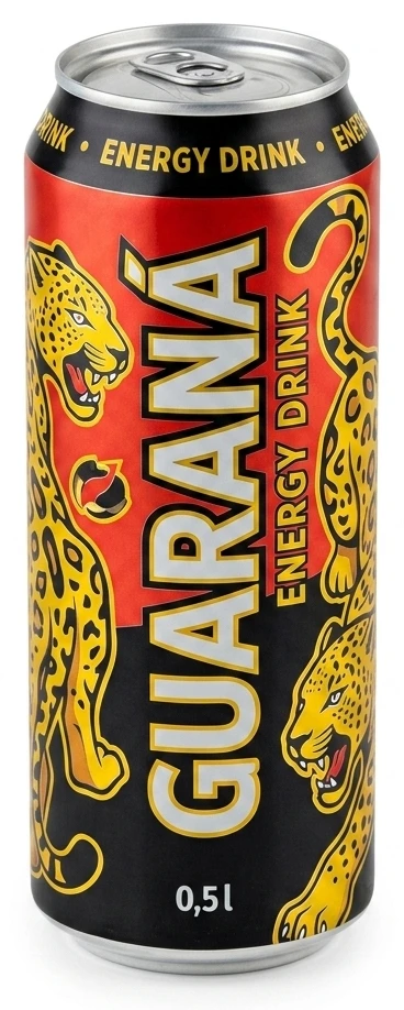 Guarana energetický nápoj vybrané druhy