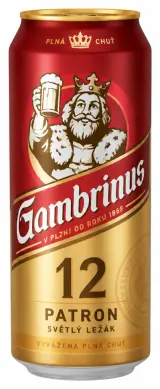Gambrinus Patron 12/Excelent 11 světlé pivo ležák