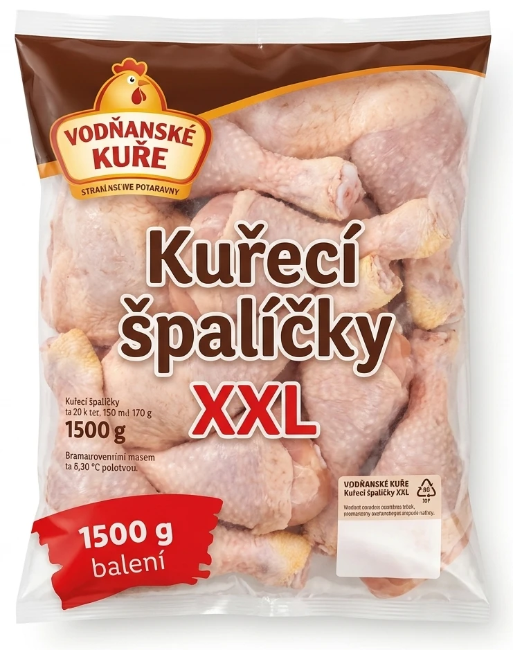 VODŇANSKÉ KUŘE Kuřecí špalíčky XXL