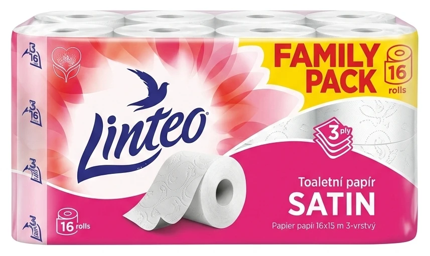 Linteo Toaletní papír Satin 3vrstvý