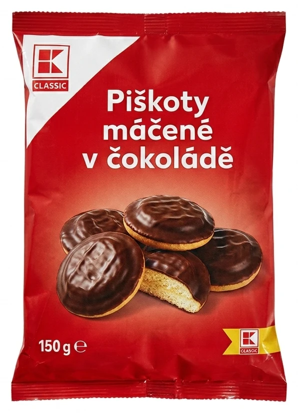 Piškoty máčené v čokoládě