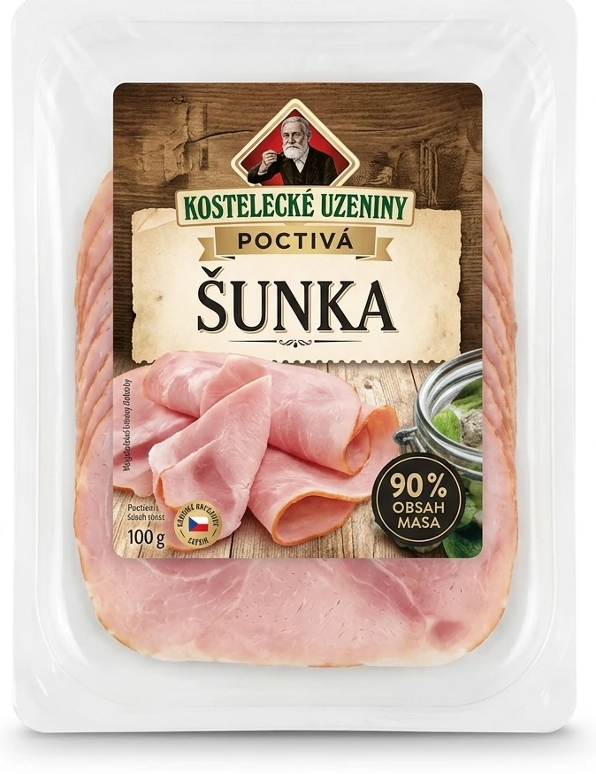 Kostelecké uzeniny Poctivá šunka