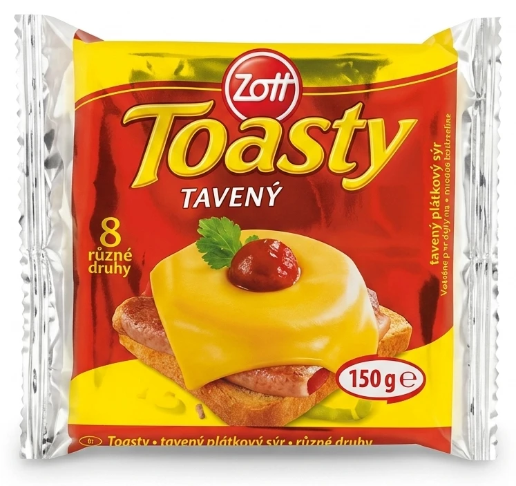 Zott Toasty tavený plátkový sýr různé druhy