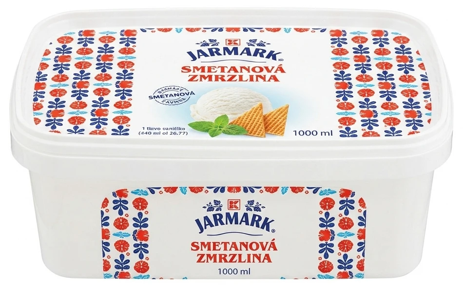 Jarmark Smetanová zmrzlina vanička