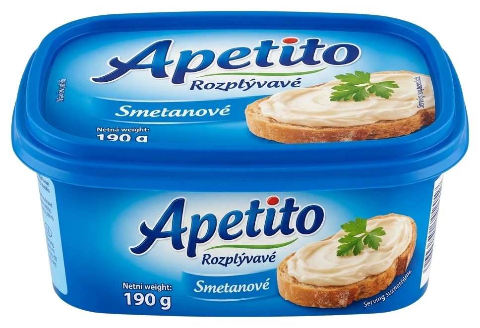 Apetito Rozplývavé tavený sýr různé druhy