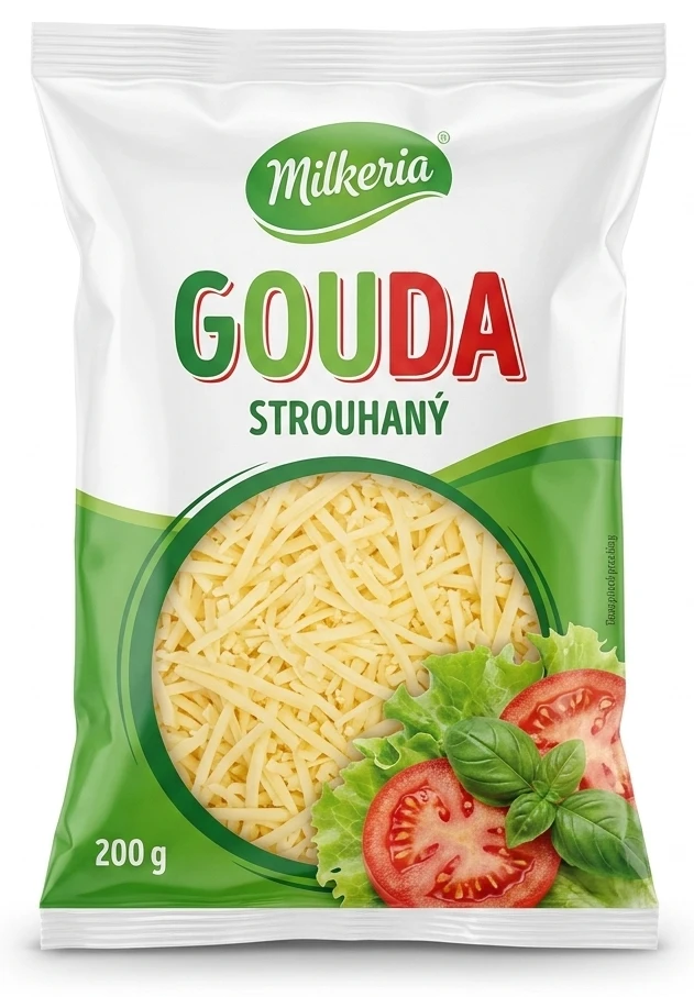 Sýr Gouda strouhaný Milkeria