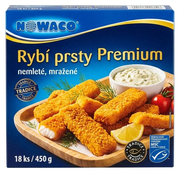 Rybí prsty Premium Nowaco nemleté mražené