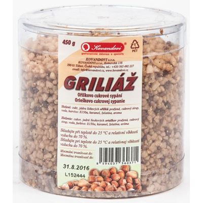 KOVANDOVI Griliáž (Griliáš) pro zdobení dortů 450 g