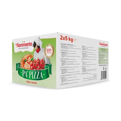 Drcená rajčata na pizzu 2 x 5 kg