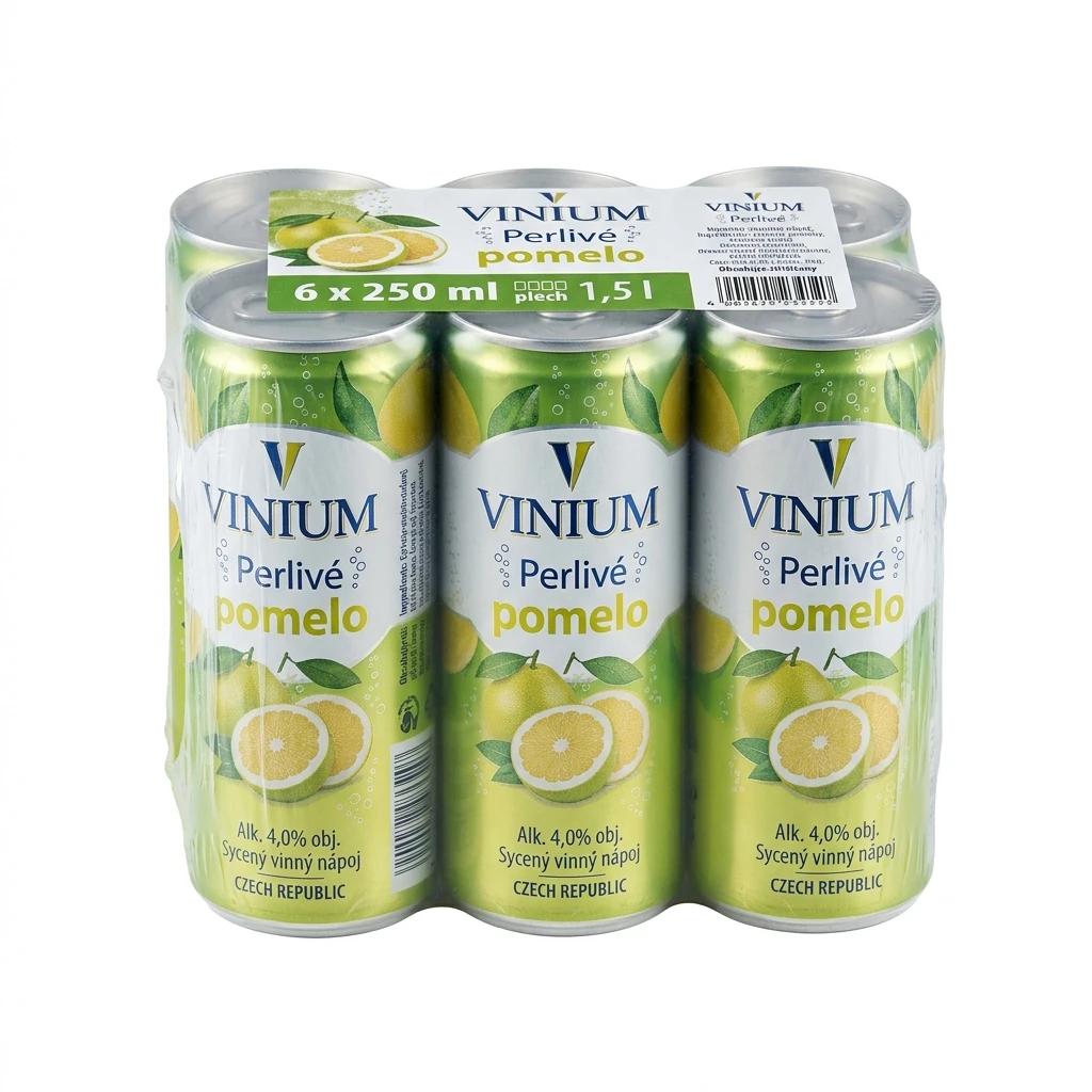 VINIUM Perlivé pomelo 6 x 250 ml plech
