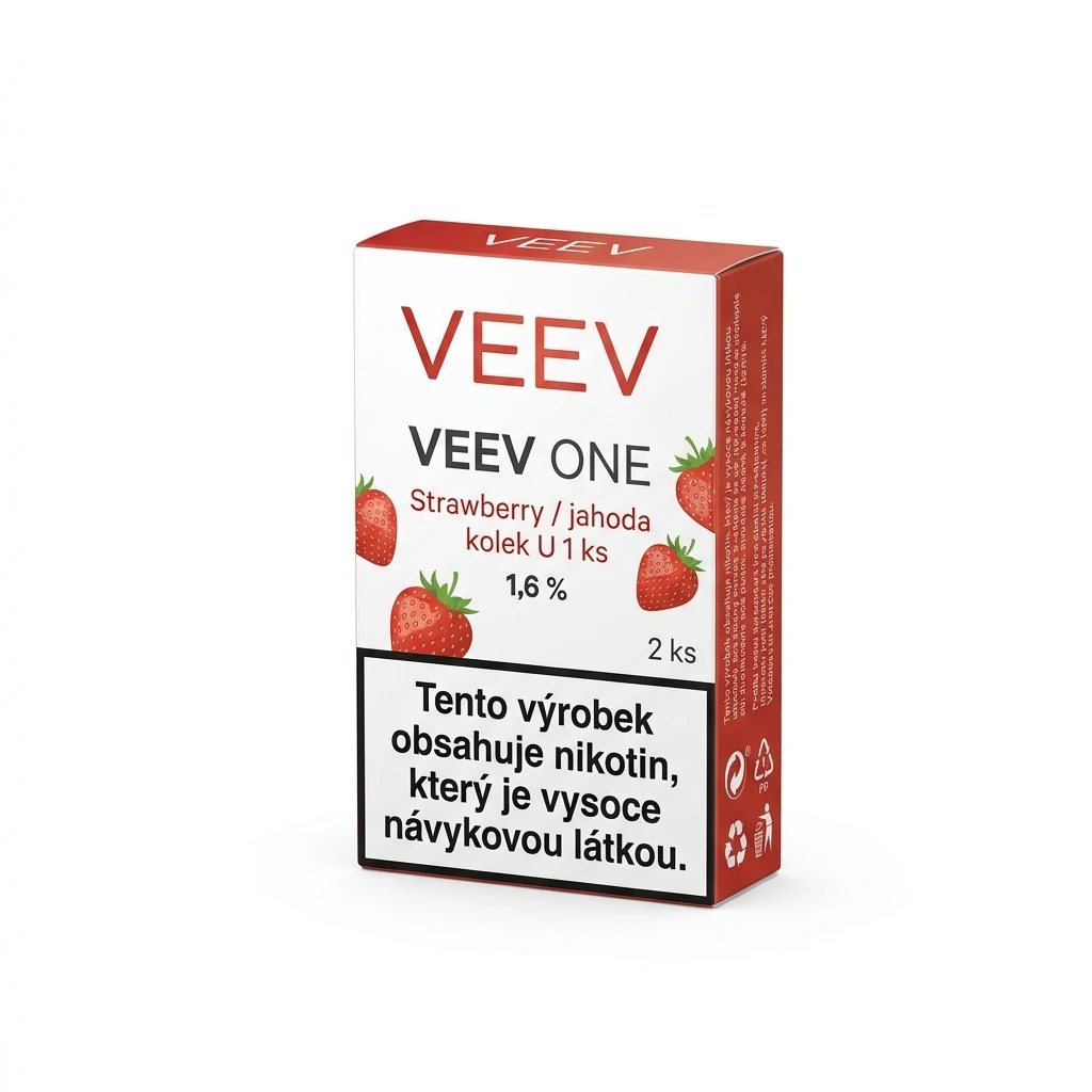 VEEV ONE Strawberry/jahoda 1,6 % kolek U 1 ks