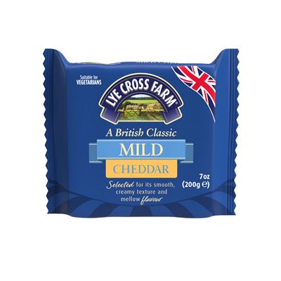 LYE CROSS FARM Mild Cheddar Coloured chlaz. 200 g