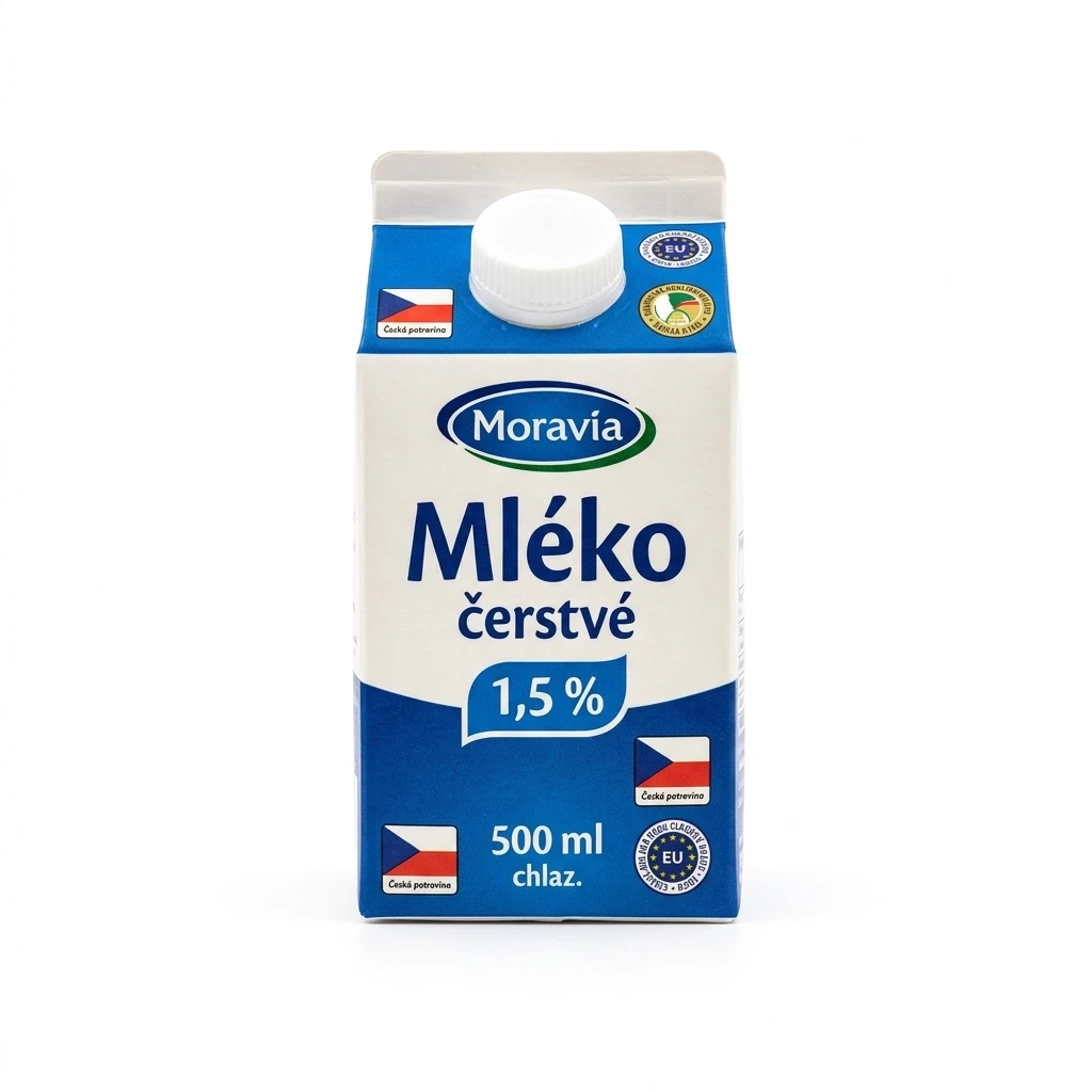 Moravia Mléko čerstvé 1,5 % chlaz. 500 ml