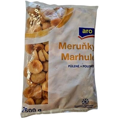 aro Meruňky půlené mraž. 2,5 kg