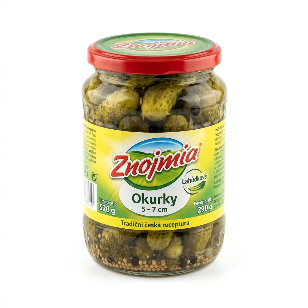 Znojmia Okurky 5 - 7 cm 8 x 520 g