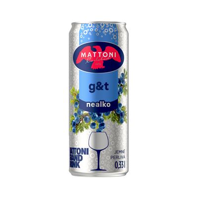 MATTONI G&Tonic nealko 4 x 330 ml