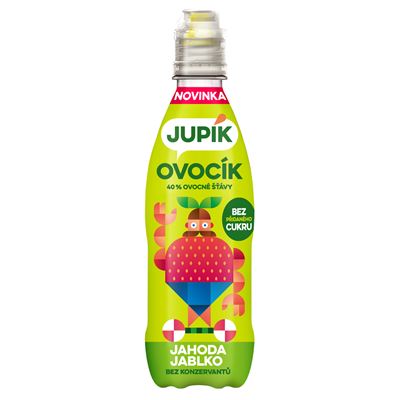 Jupík Jahoda ovocný nápoj 12 x 330 ml