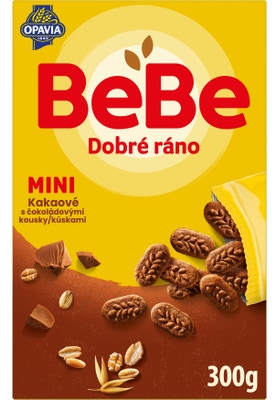 Opavia sušenky Bebe Dobré ráno Mini medové s kousky čokolády 6 x 50g