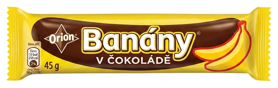 Banány v čokoládě Anion