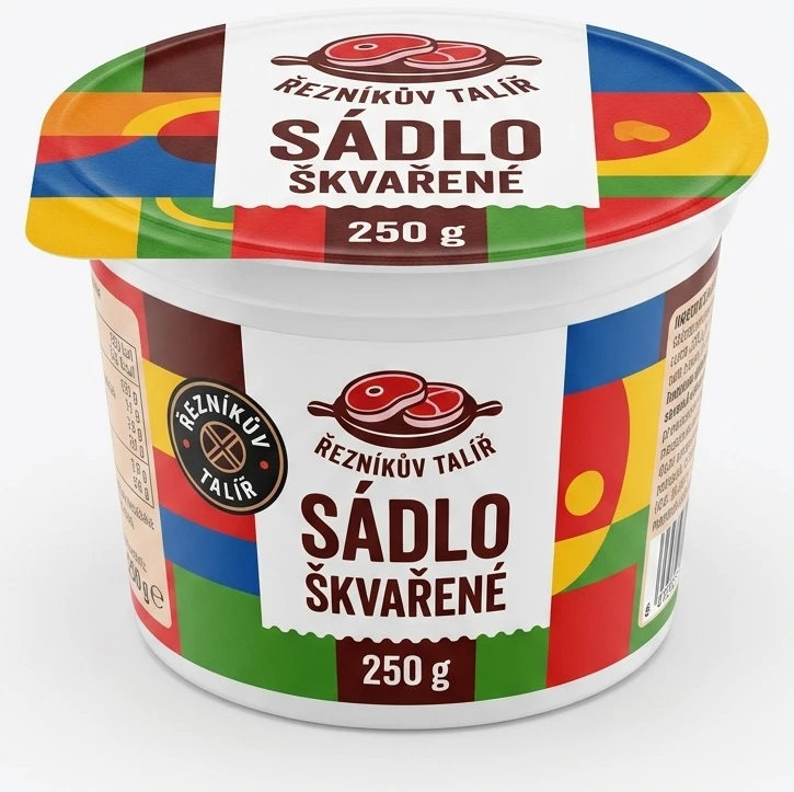 Sádlo Řezníkův talíř škvarené