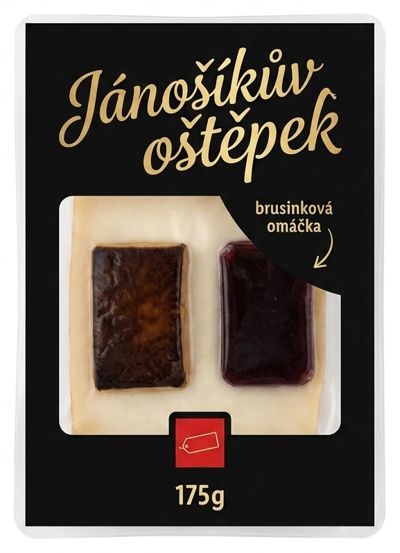 Jánošíkův oštěpek uzený s brusinkovoou omáčkou