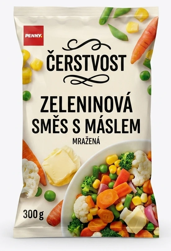 Zeleninová směs mražená s máslem