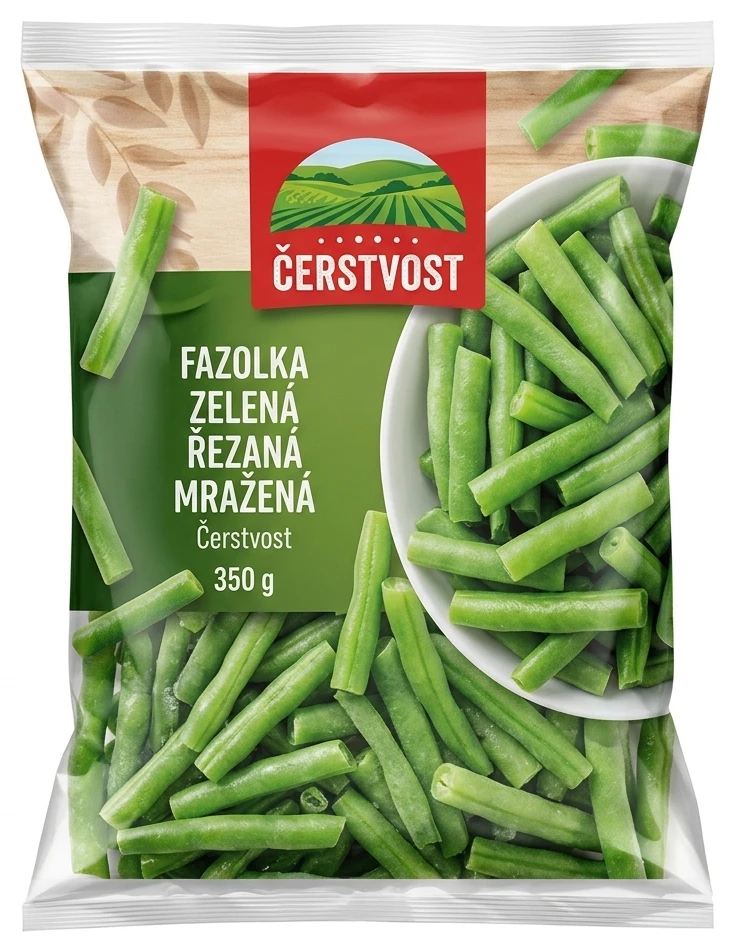 Fazolka zelená řezaná mražená čerstvost