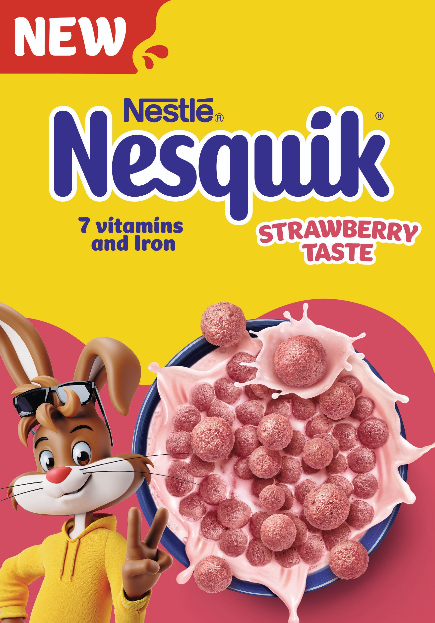 Nestlé Cereálie Nesquik jahodová příchuť 330g
