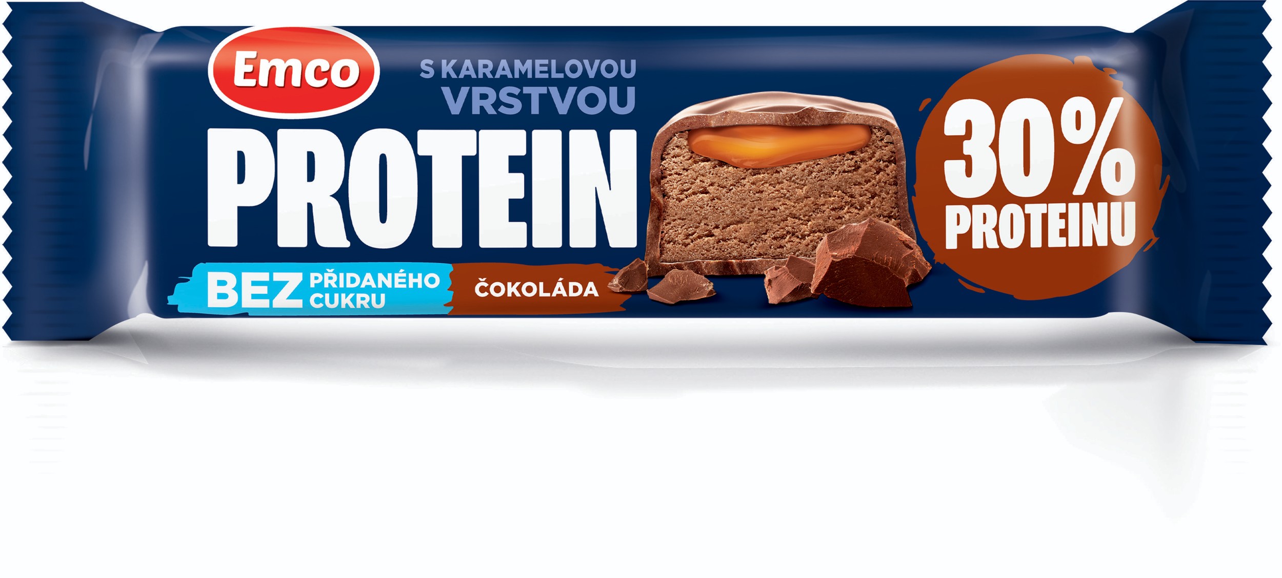 Emco Proteinová tyčinka čokoláda karamel 45g
