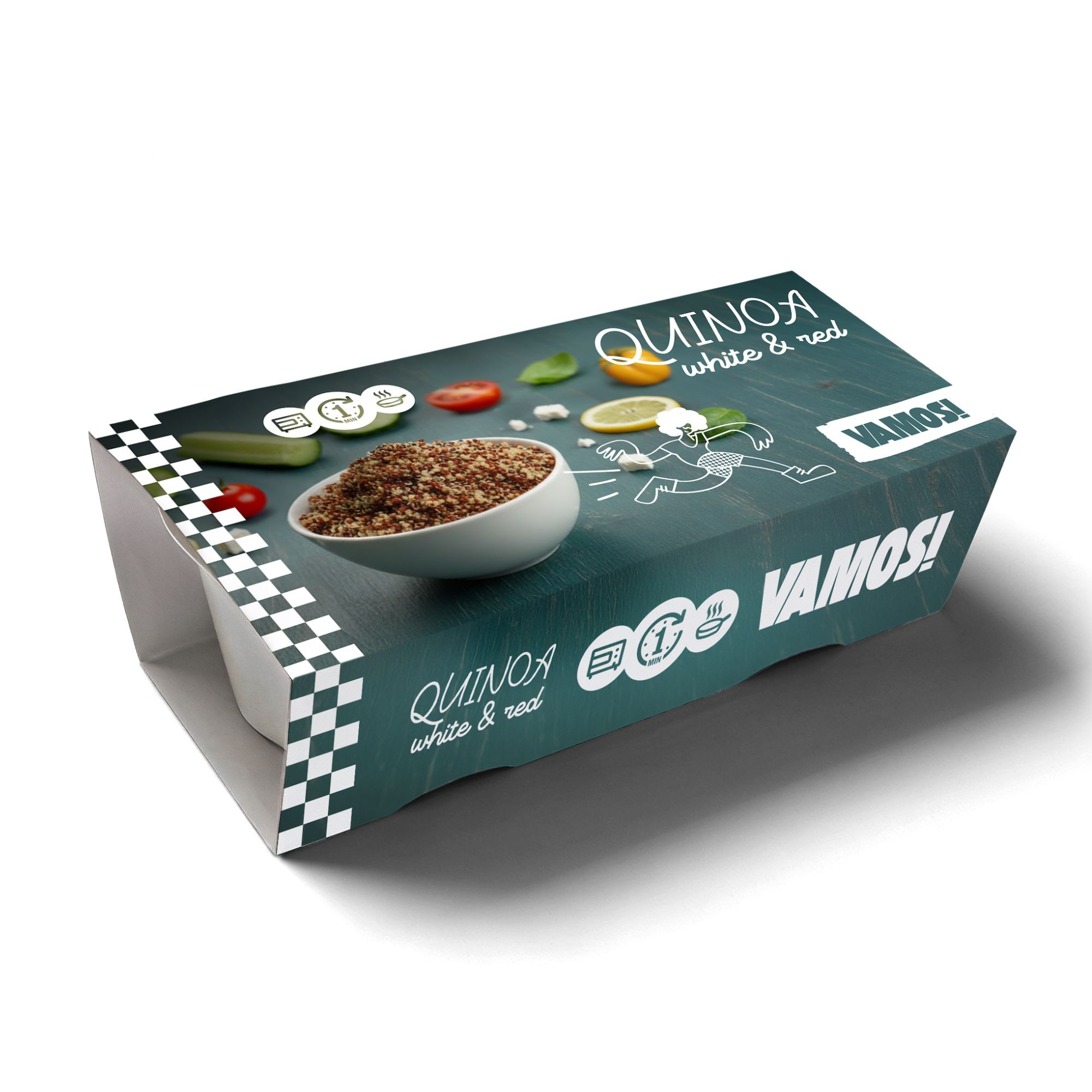 VAMOS! Bílá & červená quinoa 2x125g