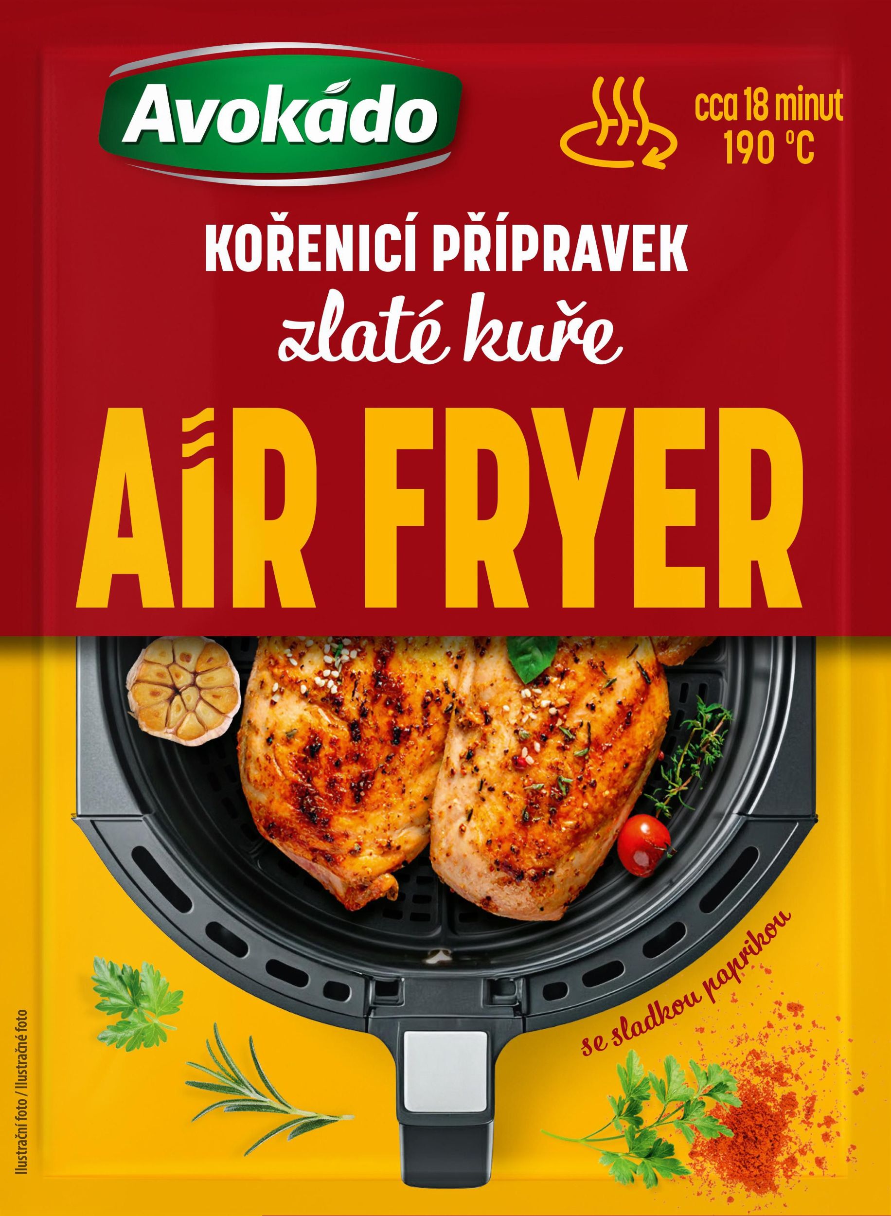 Avokádo Air Fryer Zlaté kuře 30g