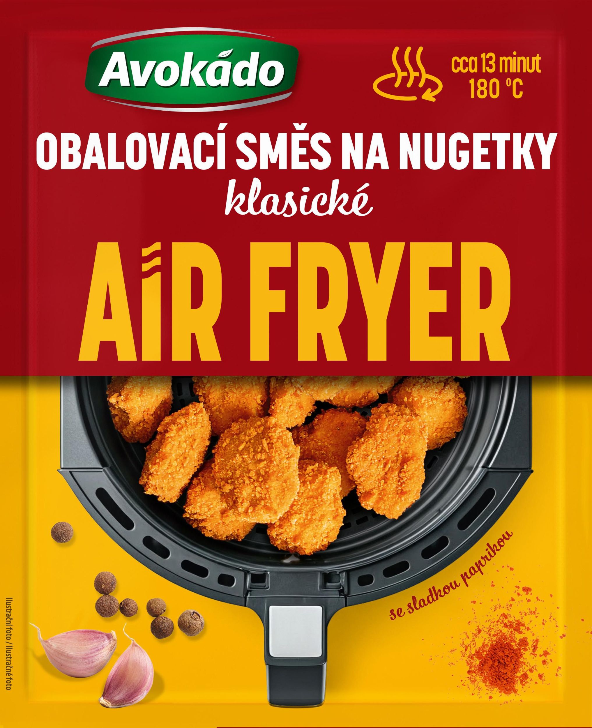 Avokádo Air Fryer Obalovací směs na nugetky klasické 68g