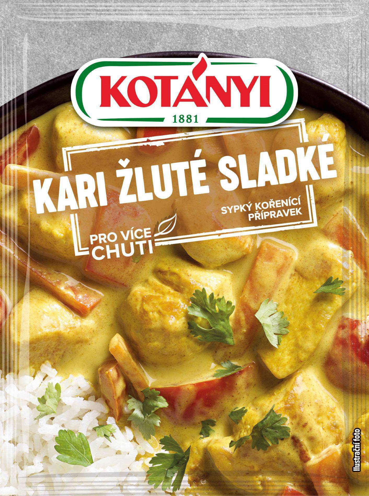 Kotányi Kari žluté sladké 20g