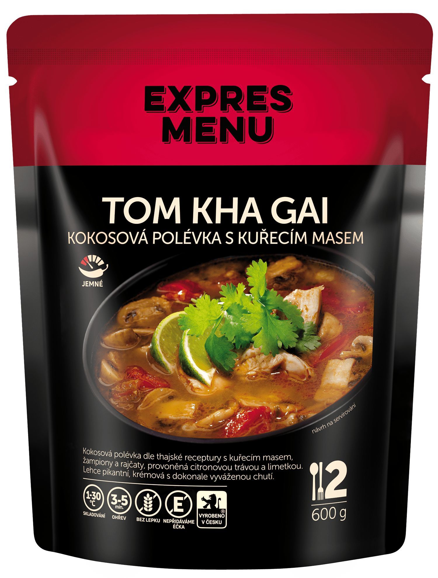 Expres menu Tom Kha Gai - Thajská polévka s kuřecím 600g