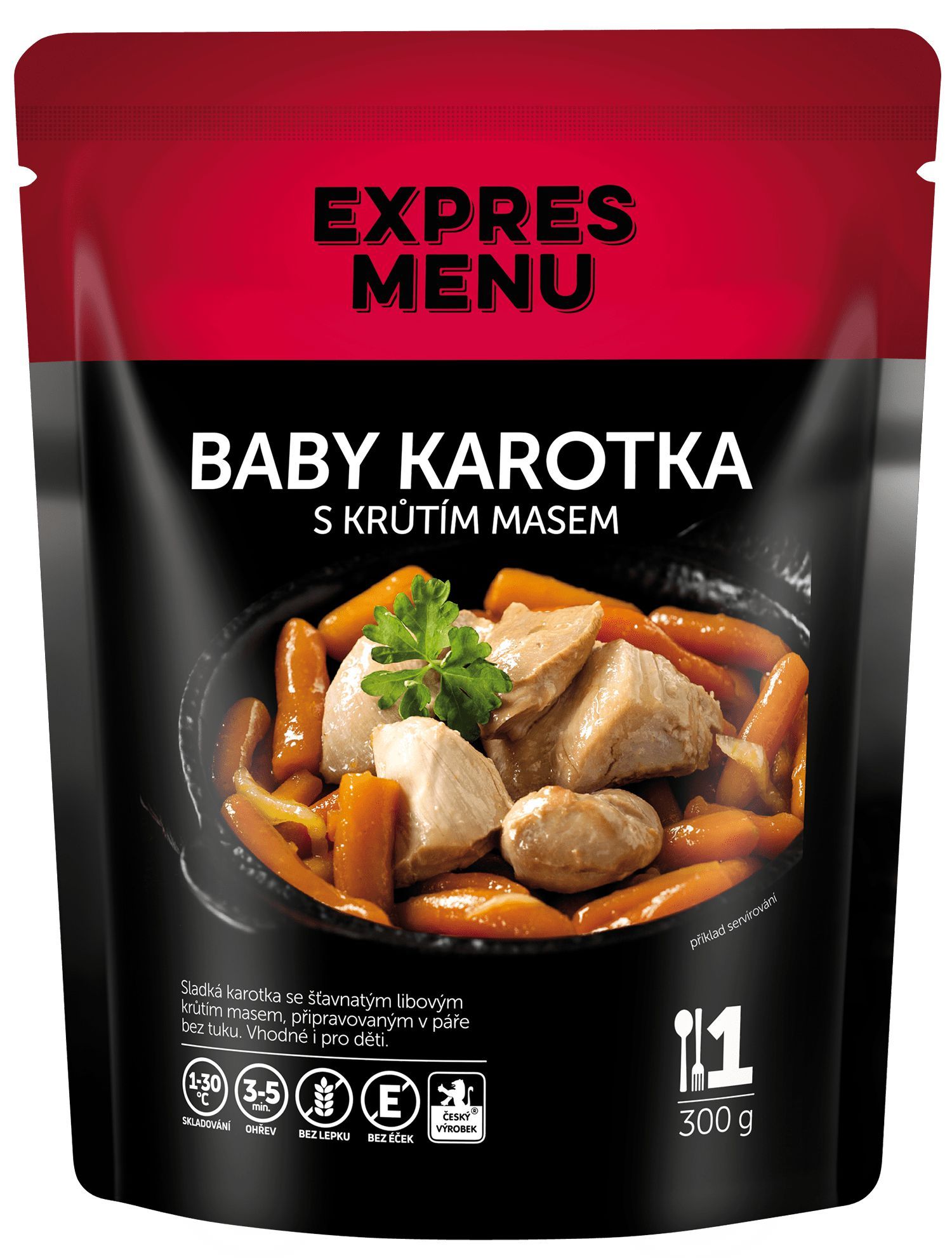 Expres menu Baby karotka s krůtím masem 300g