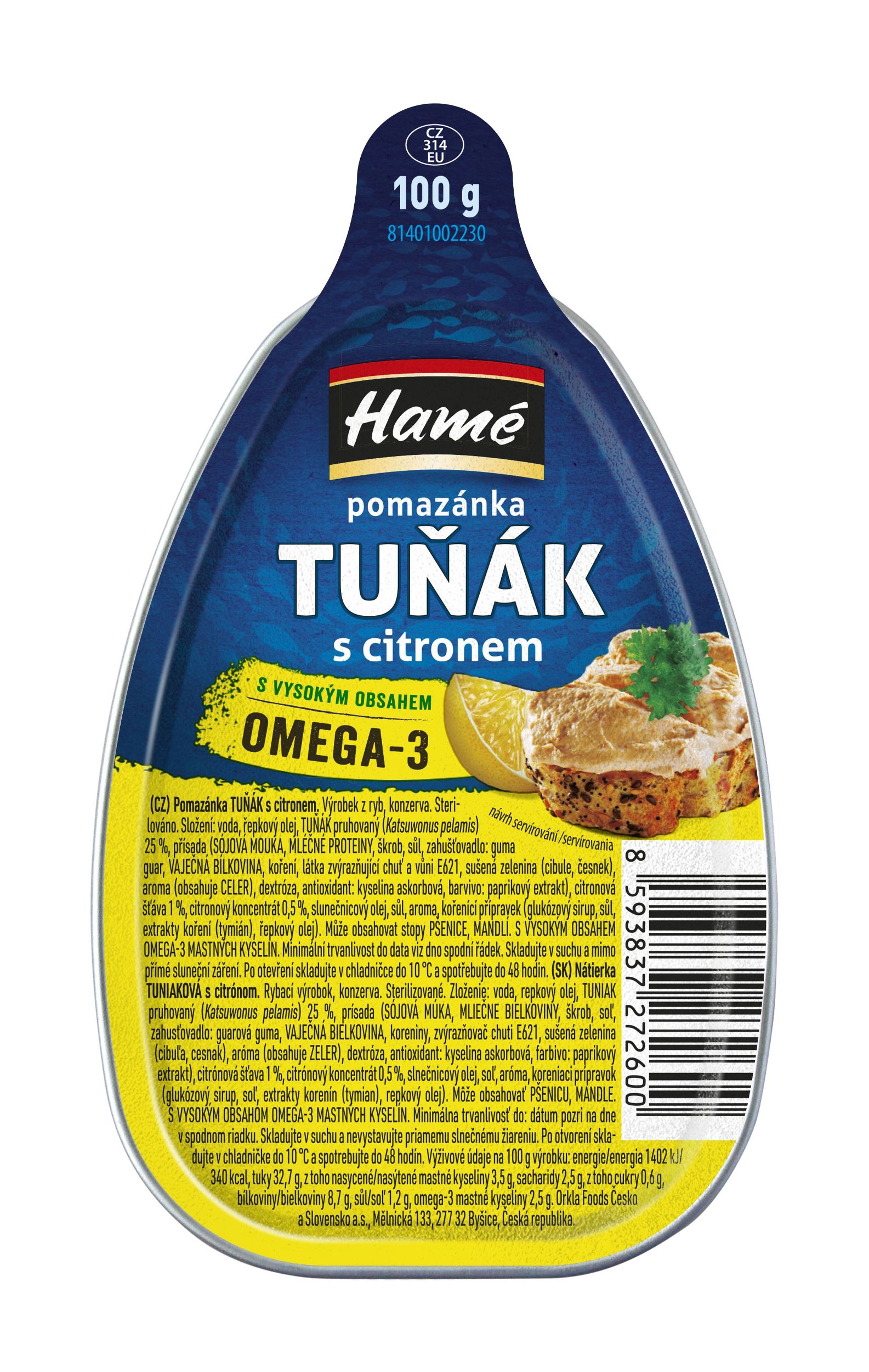 Hamé Tuňák s citronem 100g