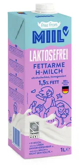 Miil UHT německé trvanlivé mléko polotučné bez laktózy 1,5%