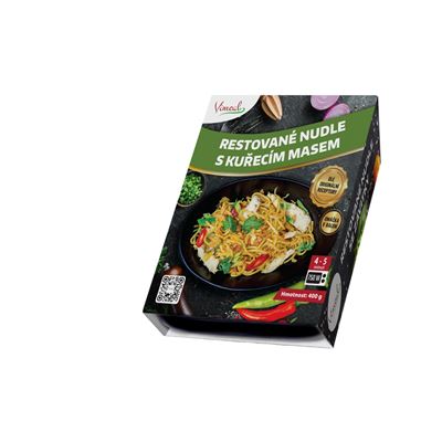 Nudle s kuřecím masem chlaz. 400 g