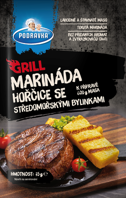 Podravka Gril marináda Hořčice - Středomořské byliny