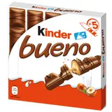Kinder Bueno oplatka s čokoládovou polevou a mléčnou lískooříškovou náplní (5×21,5 g)