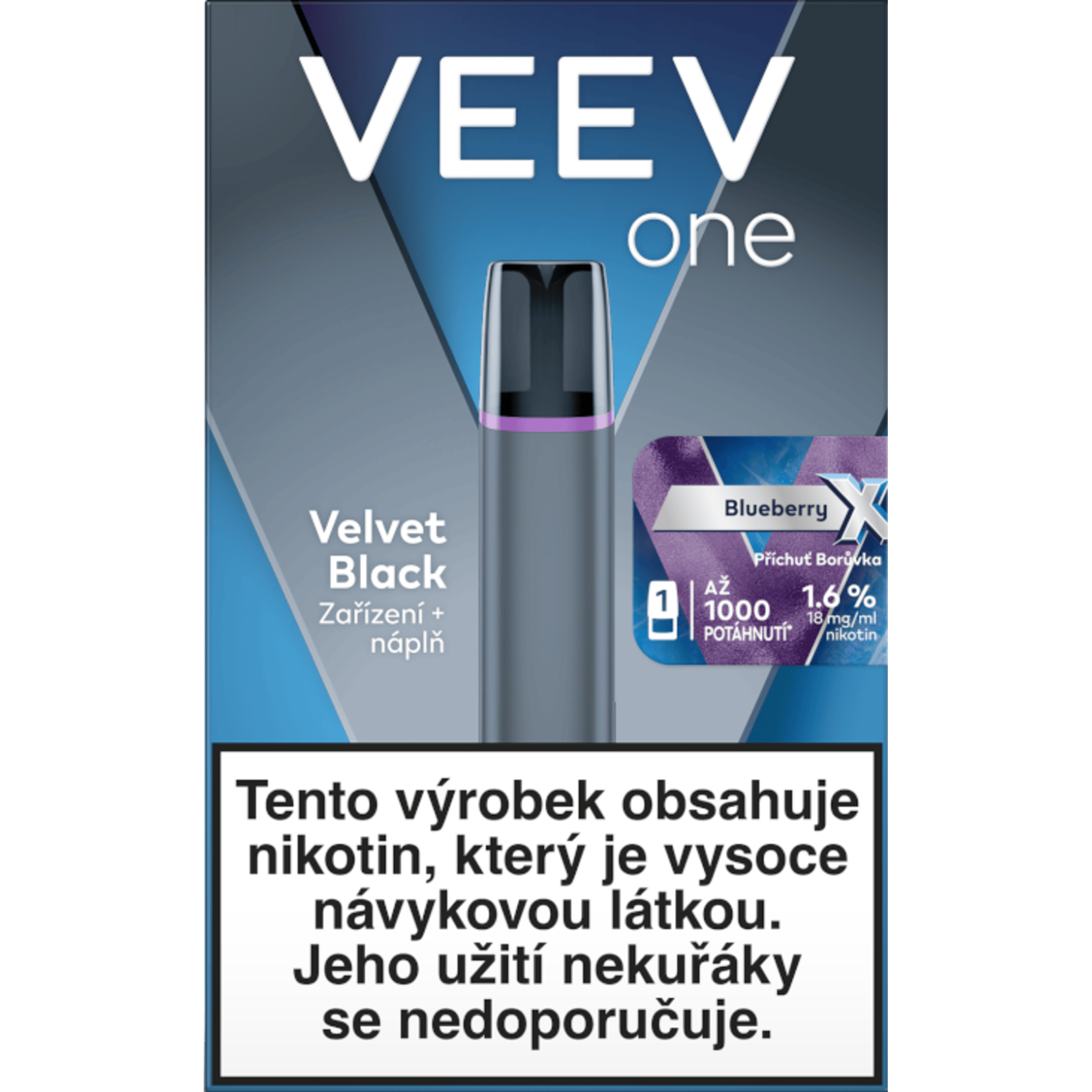 Veev One Starter Kit Velvet Black x Blueberry