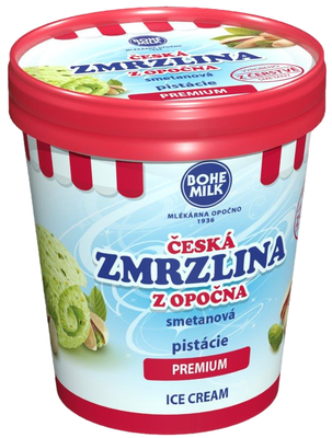 Bohemilk Premium Česká zmrzlina z Opočna Pistácie