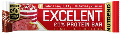Nutrend Excelent protein bar, jahodový dort