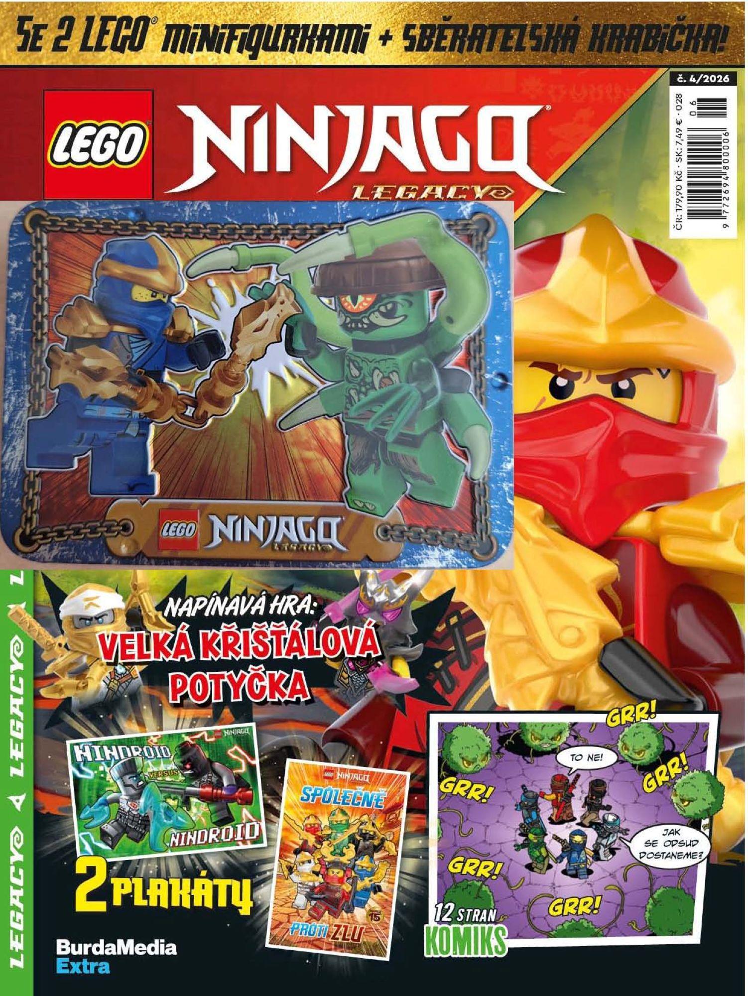 LEGO NINJAGO LEGACY č. 4/26 + sběratelská krabička s figurkou