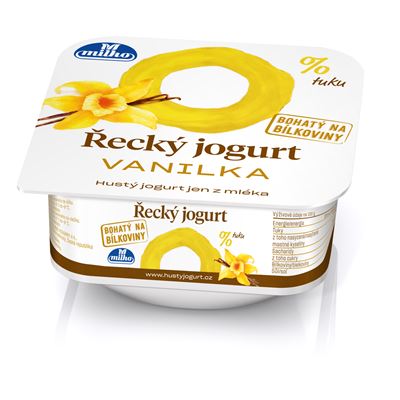 Řecký jogurt 0 % vanilka chlaz. 12 x 140 g