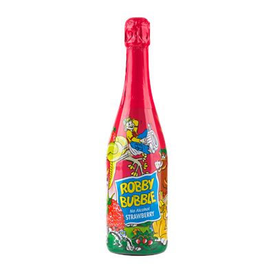 ROBBY BUBBLE Jahoda Nápoj dětský šumivý 750 ml